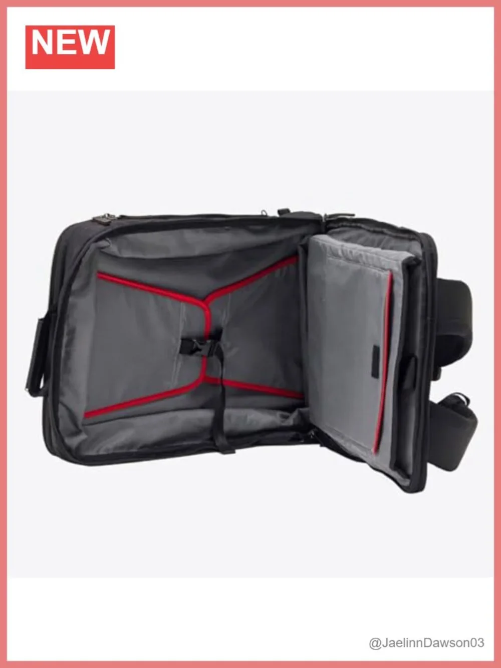 Expandable Weekender Backpack 22L Opens Like Suitcase TSA Friendly Yoga Mat